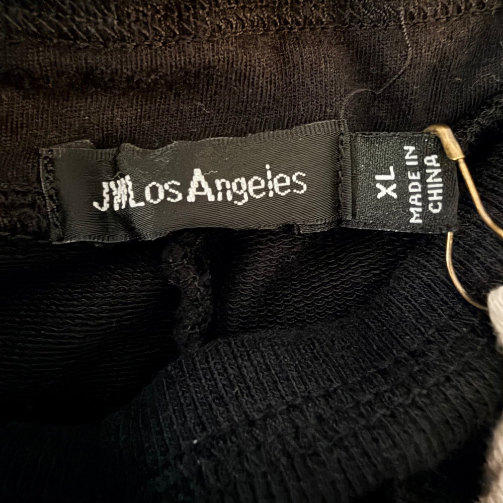 Johnny Was Womens Size XL Black French Terry Seamed Julianna Pant NWT - Picture 10 of 12